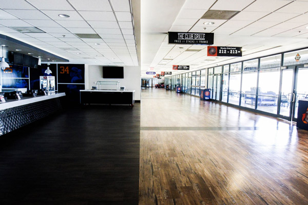Luxury vinyl floor tile - hardwood look. Another great Houston floor installation.