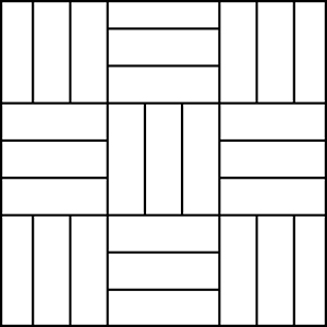 Square Wood Plank Pattern